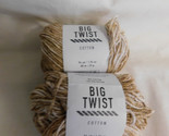 Big Twist Cotton Sahara Splash lot of 2 Dye Lot 2742 - £8.62 GBP