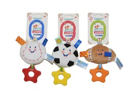 Kids Preferred Zippees Label Loveys Plush Toys, Baseball -Pack of 3 - £7.92 GBP