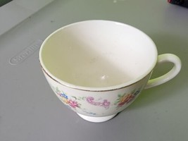 Homer Laughlin Eggshell Nautilus ROCHELLE Footed Cup Vintage Fine China Floral - £22.35 GBP