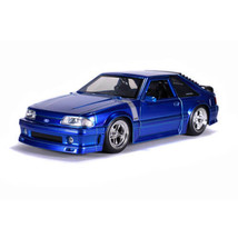 Ford Mustang GT 1989 1:24 Scale Diecast Vehicle - Blue - £40.92 GBP