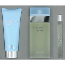Dolce & Gabbana Light Blue Perfume 3.4 Oz Eau De Toilette Spray 3 Pcs Gift Set image 2