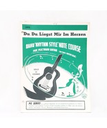 Du Du Liegst Mir Im Herzen Guitar Sheet Music Oahu Rhythm Style Note Cou... - $15.83