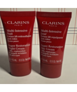 Clarins Super Restorative DAY &amp; NIGHT CREAM, All Skin Types 0.5 Oz EACH ... - $545.52 MXN