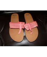 Academy Ltd. Coral Thong Flip Flops Sandals Size 9 Women&#39;s NEW - $32.95 CAD