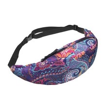 New Colorful Waist Bag For Men Fanny Pa Style Belt Bag Women Waist Pack Travelli - £7.74 GBP