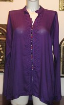 Moroccan Dark Pink Tunic Shirt-Moroccan top tunic-Embroidered Caftan Tun... - $56.05