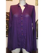 Moroccan Dark Pink Tunic Shirt-Moroccan top tunic-Embroidered Caftan Tun... - $1,049.26 MXN