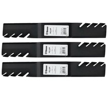 3 Toothed Blades fit John Deere AM141035 GX21784 GX21786 GY20852 D140 D1... - $44.07