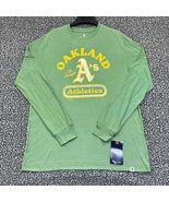 Oakland Athletics Shirt Men Large Green Fanatics Long Sleeve Crew Neck N... - €19,60 EUR