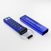 iStorage datAshur Pro+C 128GB | Secure USB Type-C Memory Stick | FIPS 14... - £188.24 GBP