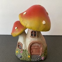 5&quot; Tall Fairy Garden Welcome Mushroom House NEW - £6.18 GBP