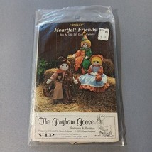 Vintage &quot;JINGLES&quot; Heartfelt Friends Big As Life 36&quot; Doll Pattern Gingham... - $11.13 CAD