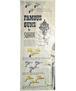 Famous Guns by Swank Famous Side Swing Westerner -1958 Vintage Print Ad - $13.95