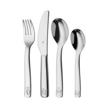 WMF Children&#39;s Cutlery Set 4-Piece Farm Cromargan 18/10 Stainless Steel Polished - £31.34 GBP