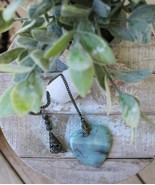 Moldavite Meditation Stone, Prayer Stone, Worry Stone with Blue Dragons ... - $1,804.95 MXN