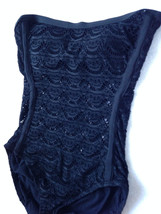 NWT Coastal Zone Jantzen Sexy Crochet Lace Black Convertible Swim Suit XL $120 - £36.45 GBP