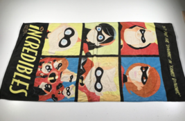 The Incredibles Beach Towel All Characters Lightweight Comfortable Cotton - $27.69