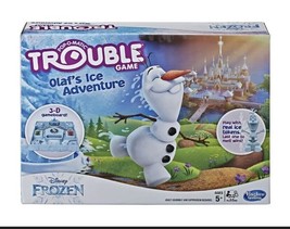 Disney Trouble Frozen Olaf&#39;s Ice Adventure Game Hasbro Gaming 2-4 Player... - $21.03