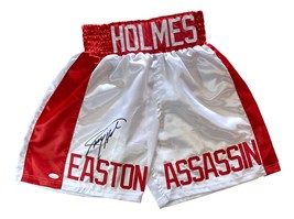 Larry Holmes Signed White Easton Assassin Boxing Trunks JSA ITP - £84.43 GBP