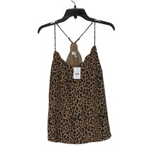 J. Crew Tank Top Size 6 Leopard Animal Print Lined Womens Polyester Casual - £23.45 GBP