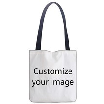 Custom Nara Yoshitomo printing shoulder bag canvas tote bag shopping tra... - £21.52 GBP