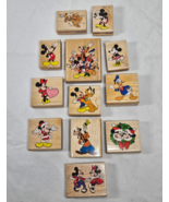 Vintage Rubber Stamp Lot Disney Mickey Minnie Goofy Pluto Rubber Stampede - $64.95