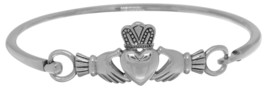 Jewelry Trends Celtic Claddagh Irish Heart Love Symbol Bangle Bracelet - £121.41 GBP