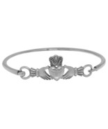 Jewelry Trends Celtic Claddagh Irish Heart Love Symbol Bangle Bracelet - $211.14 CAD