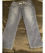 Lane Bryant Women&#39;s Size 18 Regular Mid Rise Straight Leg Blue Jeans Denim - $22.95