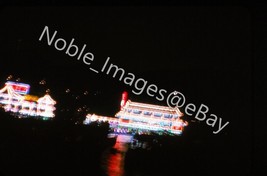 1965 Night Sea Palace Floating Restaurant Blurry Hong Kong 35mm Slide - £3.10 GBP