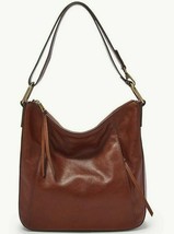 Fossil Talia Hobo Crossbody Shoulder Bag Brown Leather SHB2716213 $228 Retail FS - £101.19 GBP