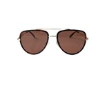 Quay Australia All In Mini Aviator Sunglasses Dark Tortoise Dark Apricot - $136.59 CAD