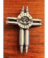 Vintage Guns N Roses Lapel Pin 1990 Brockum Heavy Metal Classic Rock T S... - $28.04