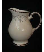 Gorham Della Regina creamer, gray scroll and flowers on white, platinum ... - $752.69 MXN