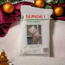 Sunset Stitchery Christmas Stocking Kit Littlest Angel Cross Stitch NEW Vintage - £23.40 GBP