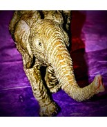 Very old vintage handcrafted elephant~trunks up! Good luck! - $578.44 MXN