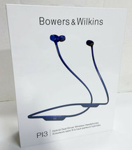 NEW Bowers &amp; Wilkins B&amp;W PI3 Hybrid Dual Driver Wireless Ear Headphones Blue PL3 - £71.02 GBP