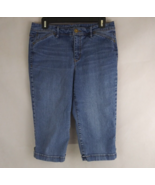 Gloria Vanderbilt All Around Slimming Effect Distressed Whiskered Capri ... - $18.81 CAD