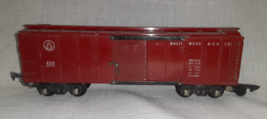 Vintage Baltimore &amp; Ohio No. 633 Box Car with Sliding Doors and Link Cou... - $20.00