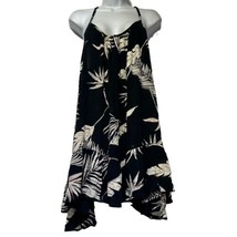 volcom true to this black floral dress size XS - $19.79