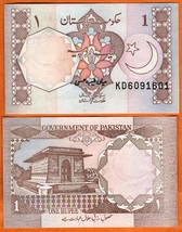 PAKISTAN ND (1984-2001) Government of Pakistan UNC 1 Rupee Banknote Mone... - $1.00