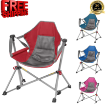 Camping Chair Foldable Member&#39;s Mark Youth Swing Lounger Outdoor Chair - £37.35 GBP