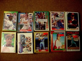 Lot of (10) Complete Philadelphia Phillies Baseball Team Sets-1986-1992 - $8.50