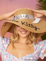 SANRIO Hello Kitty STRAW SUMMER BEACH Hat NEW - £53.94 GBP