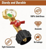 Propane Refill Adapter W/Gauge &amp; Control Valve Fill 1 Lb Bottles From 20... - $542.49 MXN