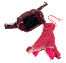 Bratz Doll Sasha Girls Nite Out MGA Clothes Dress &amp; Jacket Red Burgundy Lot - £16.78 GBP
