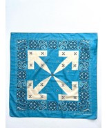 Off-White Virgil Abloh Paisley Bandana Scarf Cotton Blue ~ Made in Italy - £325.60 GBP