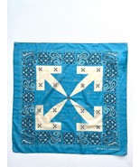 Off-White Virgil Abloh Paisley Bandana Scarf Cotton Blue ~ Made in Italy - $568.37 CAD