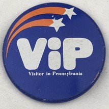 VIP Visitor In Pennsylvania Vintage Pin Button Pin back - £9.42 GBP