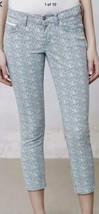 Pilcro &amp; Letterpress Anthropologie Women’s Pants Stet Crop Floral Size 27 NWT - £38.95 GBP